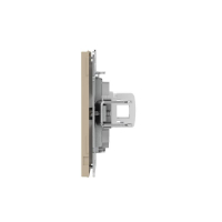 Розетка компьютерная 1-м KANT RJ45 кат.5E без шторки ванильн. марципан DKC 7015663 ТехноИмпульс