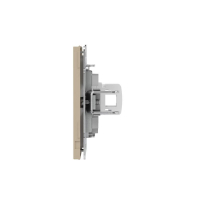 Розетка компьютерная 1-м KANT RJ45 кат.5E без шторки ванильн. марципан DKC 7015663 ТехноИмпульс