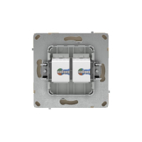 Розетка компьютерная 2-м KANT RJ45 кат.5E без шторки ванильн. марципан DKC 7015664 ТехноИмпульс