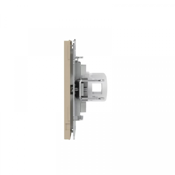 Розетка компьютерная 2-м KANT RJ45 кат.5E без шторки ванильн. марципан DKC 7015664 ТехноИмпульс
