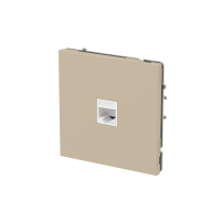 Розетка компьютерная 1-м KANT RJ45 кат.6A без шторки ванильн. марципан DKC 7015673 ТехноИмпульс