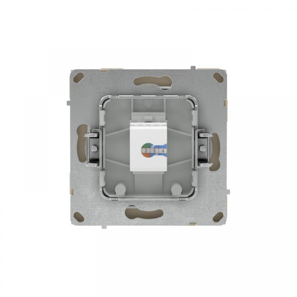 Розетка компьютерная 1-м KANT RJ45 кат.6A без шторки ванильн. марципан DKC 7015673 ТехноИмпульс