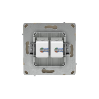 Розетка компьютерная 2-м KANT RJ45 кат.6A без шторки ванильн. марципан DKC 7015674 ТехноИмпульс