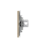 Розетка компьютерная 2-м KANT RJ45 кат.6A без шторки ванильн. марципан DKC 7015674 ТехноИмпульс