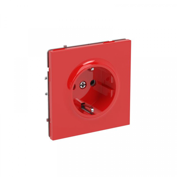 Розетка силовая KANT 2P+E защ. шторки красн. сатин DKC 7001003 ТехноИмпульс
