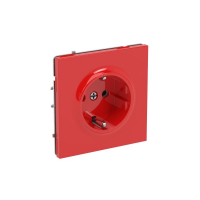 Розетка силовая KANT 2P+E защ. шторки красн. сатин DKC 7001003 ТехноИмпульс