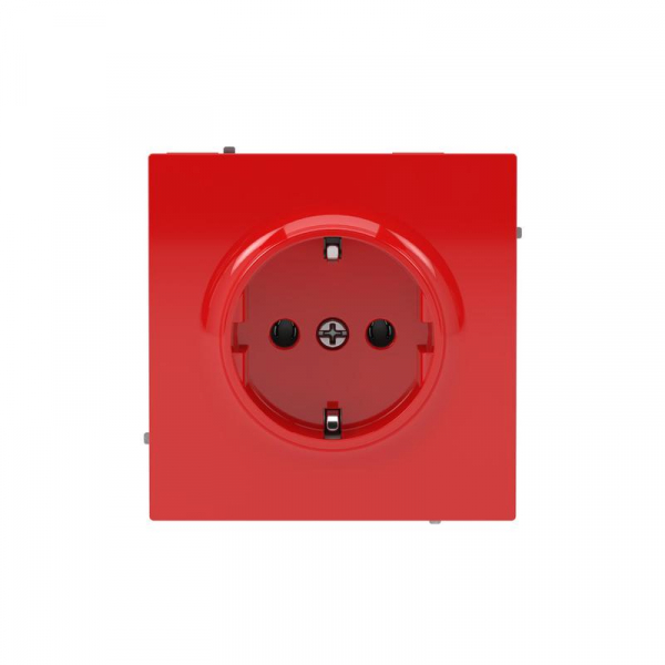 Розетка силовая KANT 2P+E без шторки красн. сатин DKC 7001033 ТехноИмпульс