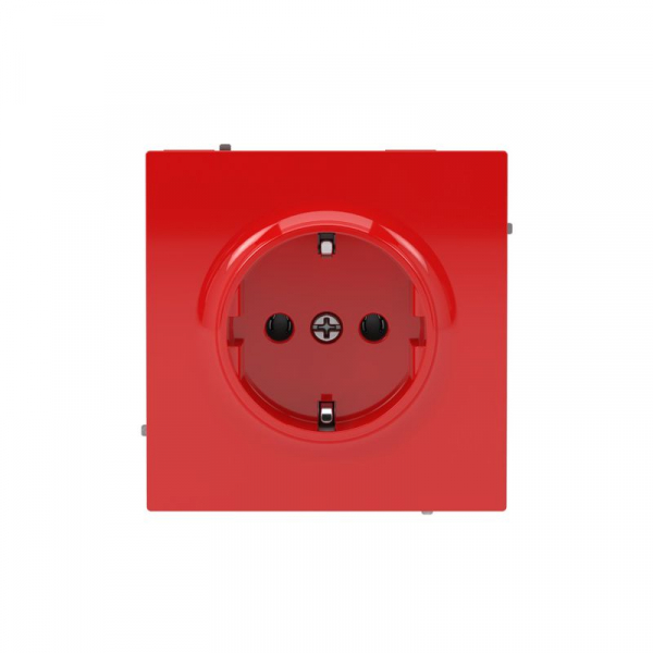 Розетка силовая KANT 2P+E без шторки красн. сатин DKC 7001033 ТехноИмпульс