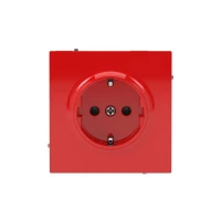 Розетка силовая KANT 2P+E без шторки красн. сатин DKC 7001033 ТехноИмпульс