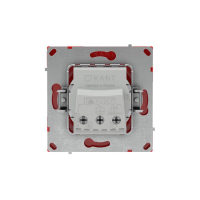 Розетка силовая KANT 2P+E без шторки красн. сатин DKC 7001033 ТехноИмпульс