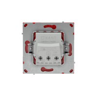 Розетка силовая KANT 2P+E без шторки красн. сатин DKC 7001033 ТехноИмпульс