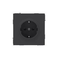 Розетка силовая KANT 2P+E защ. шторки черн. уголь DKC 7012003 ТехноИмпульс