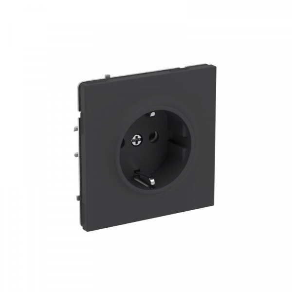 Розетка силовая KANT 2P+E защ. шторки черн. уголь DKC 7012003 ТехноИмпульс
