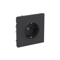 Розетка силовая KANT 2P+E защ. шторки черн. уголь DKC 7012003 ТехноИмпульс