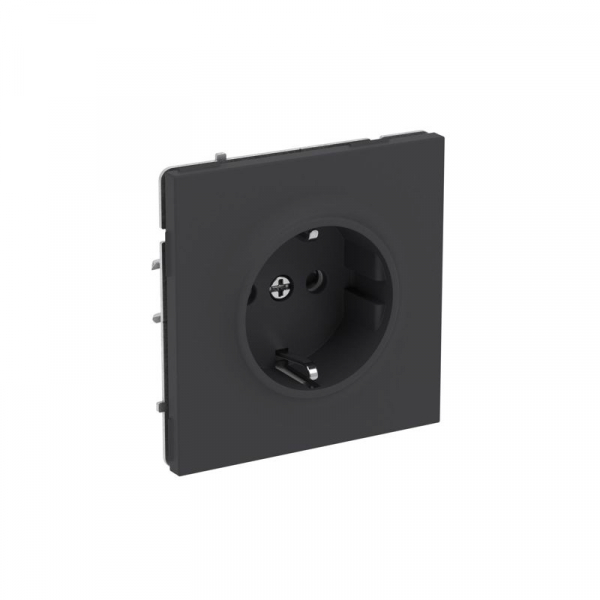 Розетка силовая KANT 2P+E защ. шторки черн. уголь DKC 7012003 ТехноИмпульс