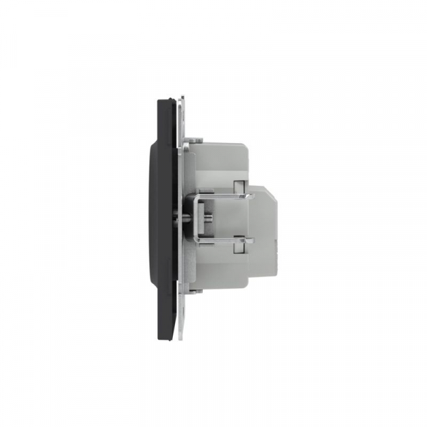 Розетка силовая KANT 2P+E защ. шторки черн. уголь DKC 7012003 ТехноИмпульс