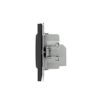 Розетка силовая KANT 2P+E защ. шторки черн. уголь DKC 7012003 ТехноИмпульс