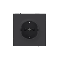 Розетка силовая KANT 2P+E без шторки черн. уголь DKC 7012033 ТехноИмпульс