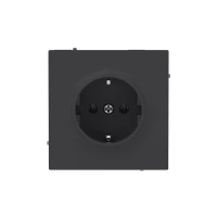 Розетка силовая KANT 2P+E без шторки черн. уголь DKC 7012033 ТехноИмпульс