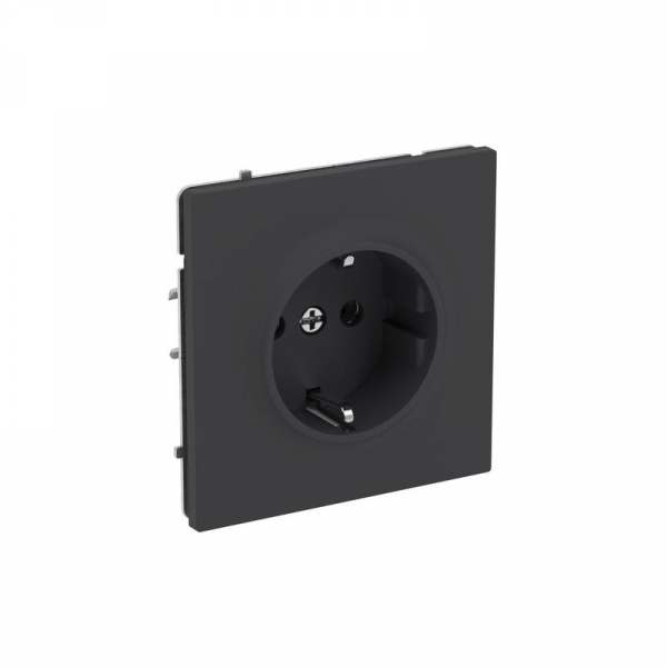 Розетка силовая KANT 2P+E без шторки черн. уголь DKC 7012033 ТехноИмпульс