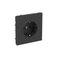 Розетка силовая KANT 2P+E без шторки черн. уголь DKC 7012033 ТехноИмпульс