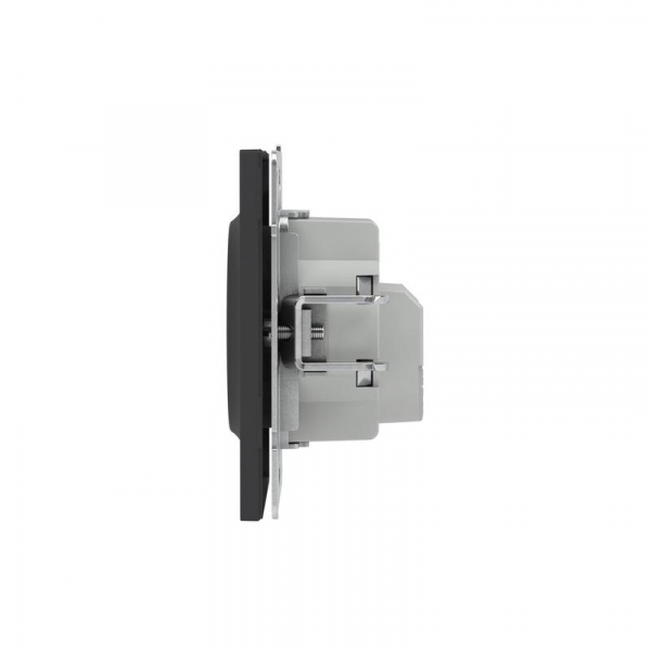 Розетка силовая KANT 2P+E без шторки черн. уголь DKC 7012033 ТехноИмпульс