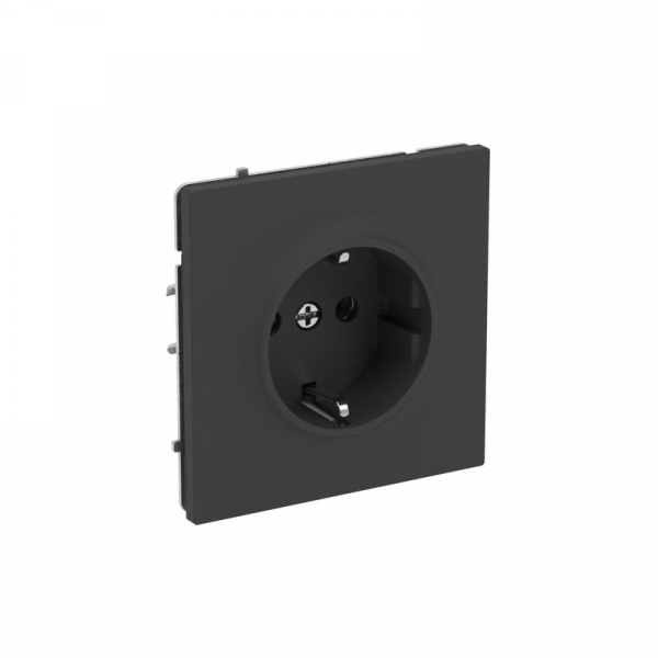 Розетка силовая KANT 2P+E без шторки черн. уголь DKC 7012033 ТехноИмпульс