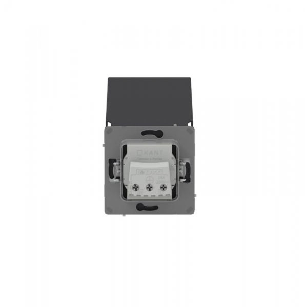 Розетка силовая KANT IP44 2P+E защ. шторки с крышкой черн. уголь DKC 7012013 ТехноИмпульс