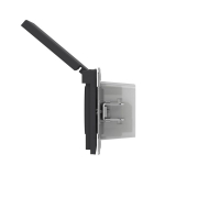 Розетка силовая KANT IP44 2P+E защ. шторки с крышкой черн. уголь DKC 7012013 ТехноИмпульс