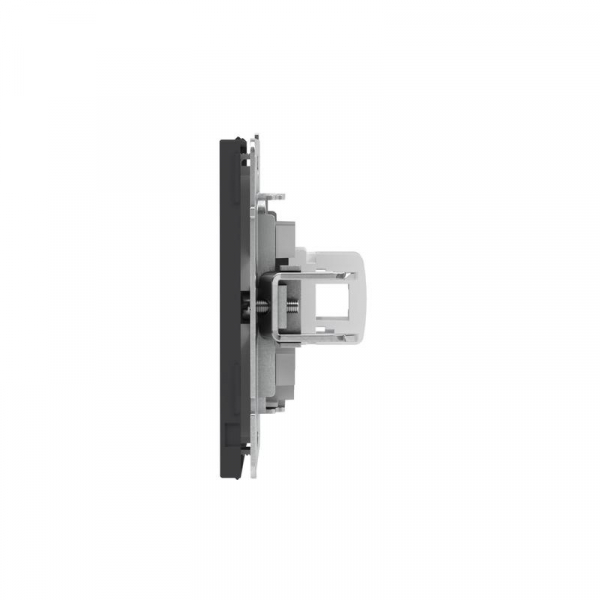 Розетка компьютерная 1-м KANT RJ45 кат.5E без шторки черн. уголь DKC 7012663 ТехноИмпульс