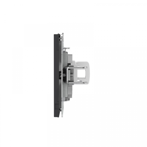 Розетка компьютерная 1-м KANT RJ45 кат.5E без шторки черн. уголь DKC 7012663 ТехноИмпульс