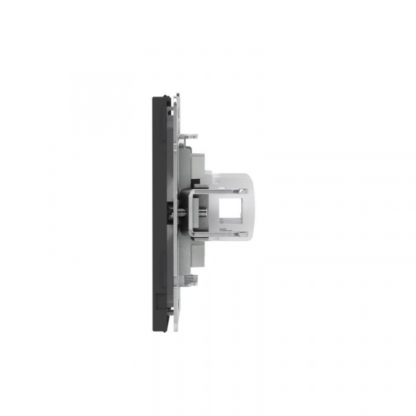 Розетка компьютерная 2-м KANT RJ45 кат.5E без шторки черн. уголь DKC 7012664 ТехноИмпульс