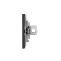 Розетка компьютерная 2-м KANT RJ45 кат.5E без шторки черн. уголь DKC 7012664 ТехноИмпульс