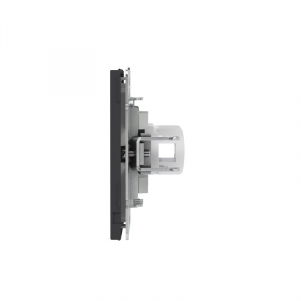 Розетка компьютерная 2-м KANT RJ45 кат.5E без шторки черн. уголь DKC 7012664 ТехноИмпульс