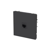 Розетка компьютерная 1-м KANT RJ45 кат.6A без шторки черн. уголь DKC 7012673 ТехноИмпульс