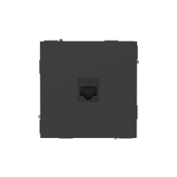 Розетка компьютерная 1-м KANT RJ45 кат.6A без шторки черн. уголь DKC 7012673 ТехноИмпульс