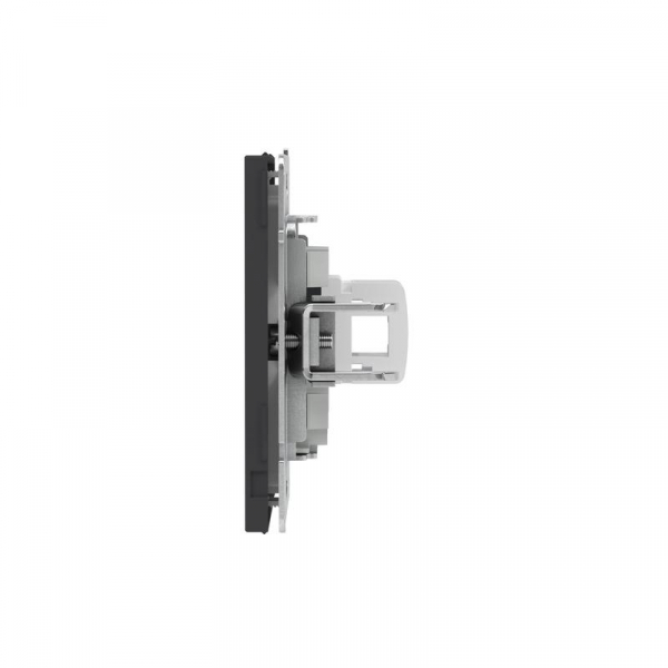 Розетка компьютерная 1-м KANT RJ45 кат.6A без шторки черн. уголь DKC 7012673 ТехноИмпульс