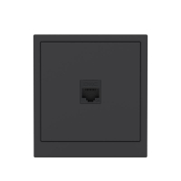 Розетка компьютерная 1-м KANT RJ45 кат.6A без шторки черн. уголь DKC 7012673 ТехноИмпульс