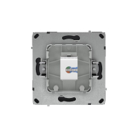 Розетка компьютерная 1-м KANT RJ45 кат.6A без шторки черн. уголь DKC 7012673 ТехноИмпульс