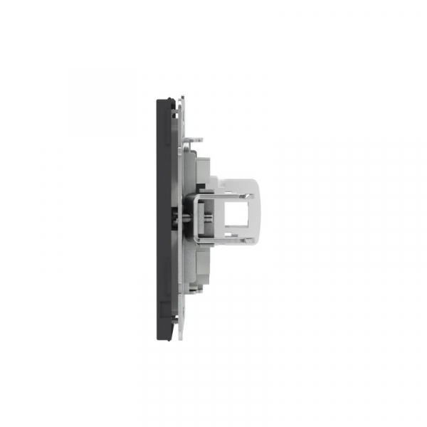 Розетка компьютерная 1-м KANT RJ45 кат.6A без шторки черн. уголь DKC 7012673 ТехноИмпульс