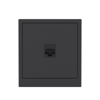 Розетка компьютерная 1-м KANT RJ45 кат.6A без шторки черн. уголь DKC 7012673 ТехноИмпульс