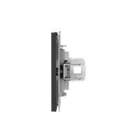 Розетка компьютерная 2-м KANT RJ45 кат.6A без шторки черн. уголь DKC 7012674 ТехноИмпульс