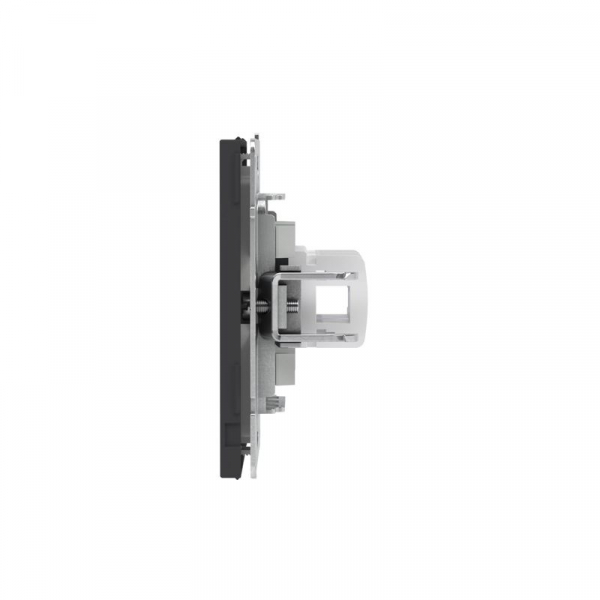 Розетка компьютерная 2-м KANT RJ45 кат.6A без шторки черн. уголь DKC 7012674 ТехноИмпульс
