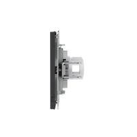 Розетка компьютерная 2-м KANT RJ45 кат.6A без шторки черн. уголь DKC 7012674 ТехноИмпульс
