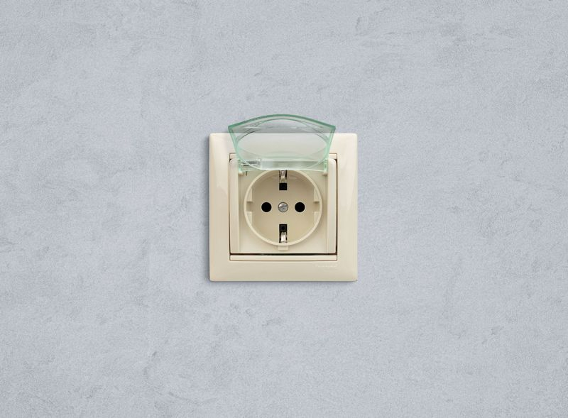 Розетка 1-м СП Valena 16А IP44 2P+E защ. шторки с крышкой немецк. стандарт механизм сл. кость IEK 774120 ТехноИмпульс