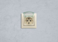 Розетка 1-м СП Valena 16А IP44 2P+E защ. шторки с крышкой немецк. стандарт механизм сл. кость IEK 774120 ТехноИмпульс