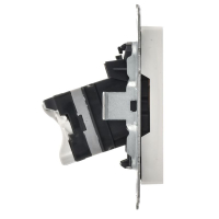 Розетка компьютерная Brite RJ45 кат.5E РК10-БрБ механизм бел. IEK BR-K10-1-K01-PRO ТехноИмпульс