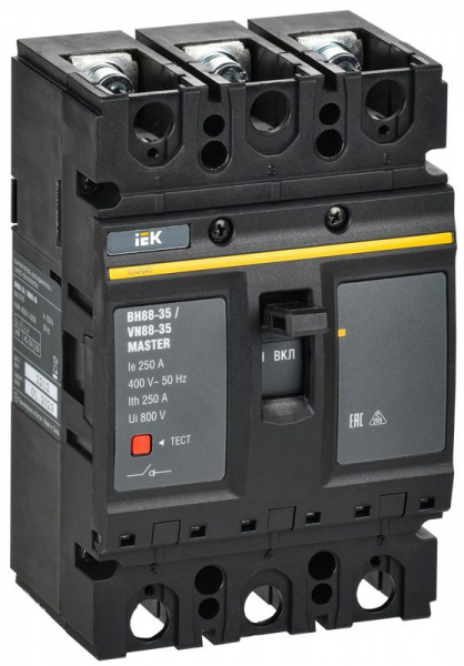 Выключатель-разъединитель 3п 250А ВН88-35 KARAT MASTER IEK KAM-VN30-3-0250 ТехноИмпульс