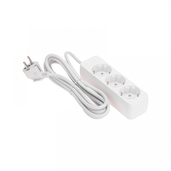 Удлинитель 3х3м с заземл. 3х0.75 бел. PROCONNECT 13-4209 ТехноИмпульс