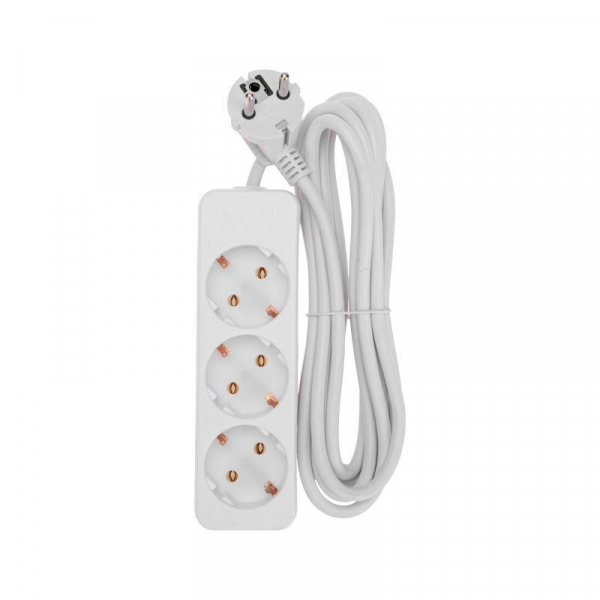 Удлинитель 3х3м с заземл. 3х0.75 бел. PROCONNECT 13-4209 ТехноИмпульс